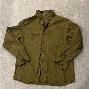 Duluth Trading Co Men's Khaki Button-Up Jacket